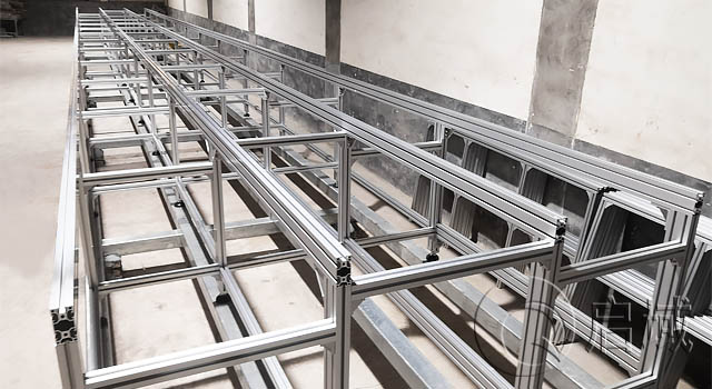 大型铝材设备框架/流水线框架