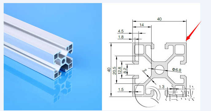 4040欧标直角铝型材